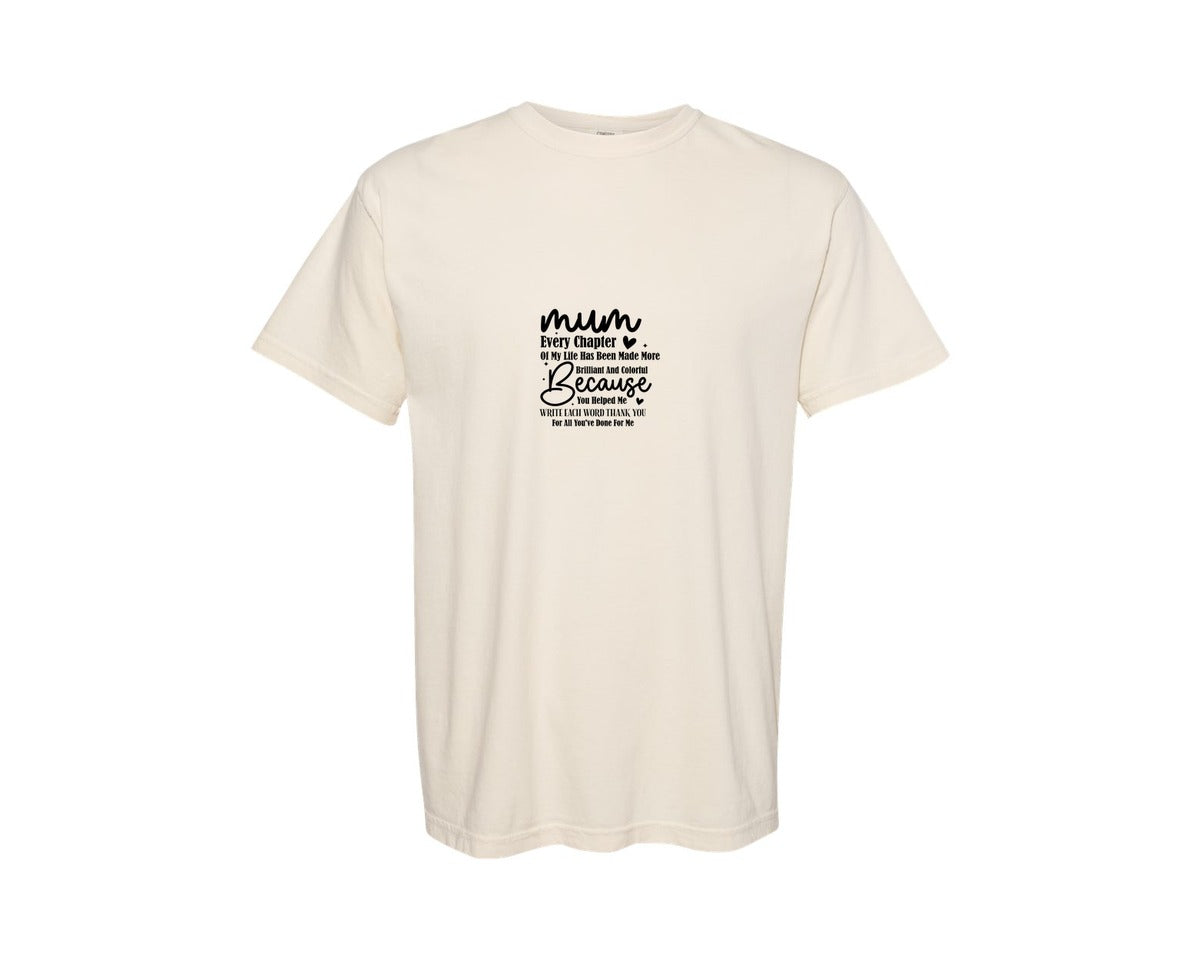 brand:Comfort Colors|color:Ivory|Mothers Day Design Mum Design 2 Graphic T-Shirt