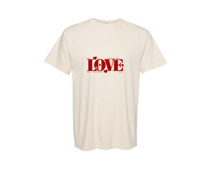 brand:Comfort Colors|color:Ivory|Love Valentine 2 Graphic T-Shirt