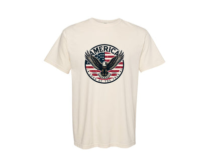 brand:Comfort Colors|color:Ivory|Land Of The Free 4Th Of July Graphic T-Shirt