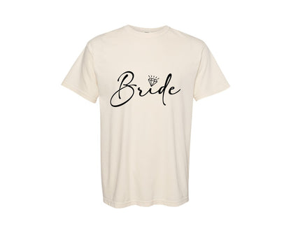 brand:Comfort Colors|color:Ivory|Bride Wedding Bridal Party 2 Graphic T-Shirt