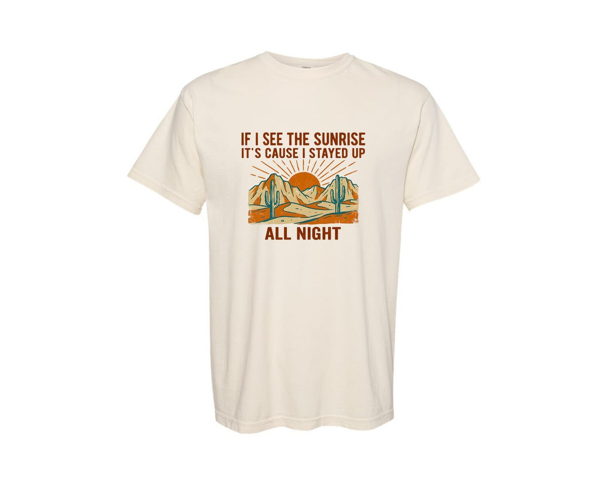 brand:Comfort Colors|color:Ivory|Trendy Western Design Western Graphic T-Shirt