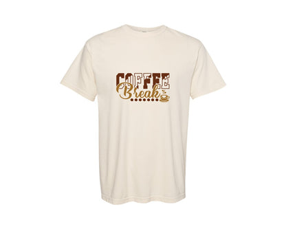 brand:Comfort Colors|color:Ivory|Coffee Break 33 Graphic T-Shirt