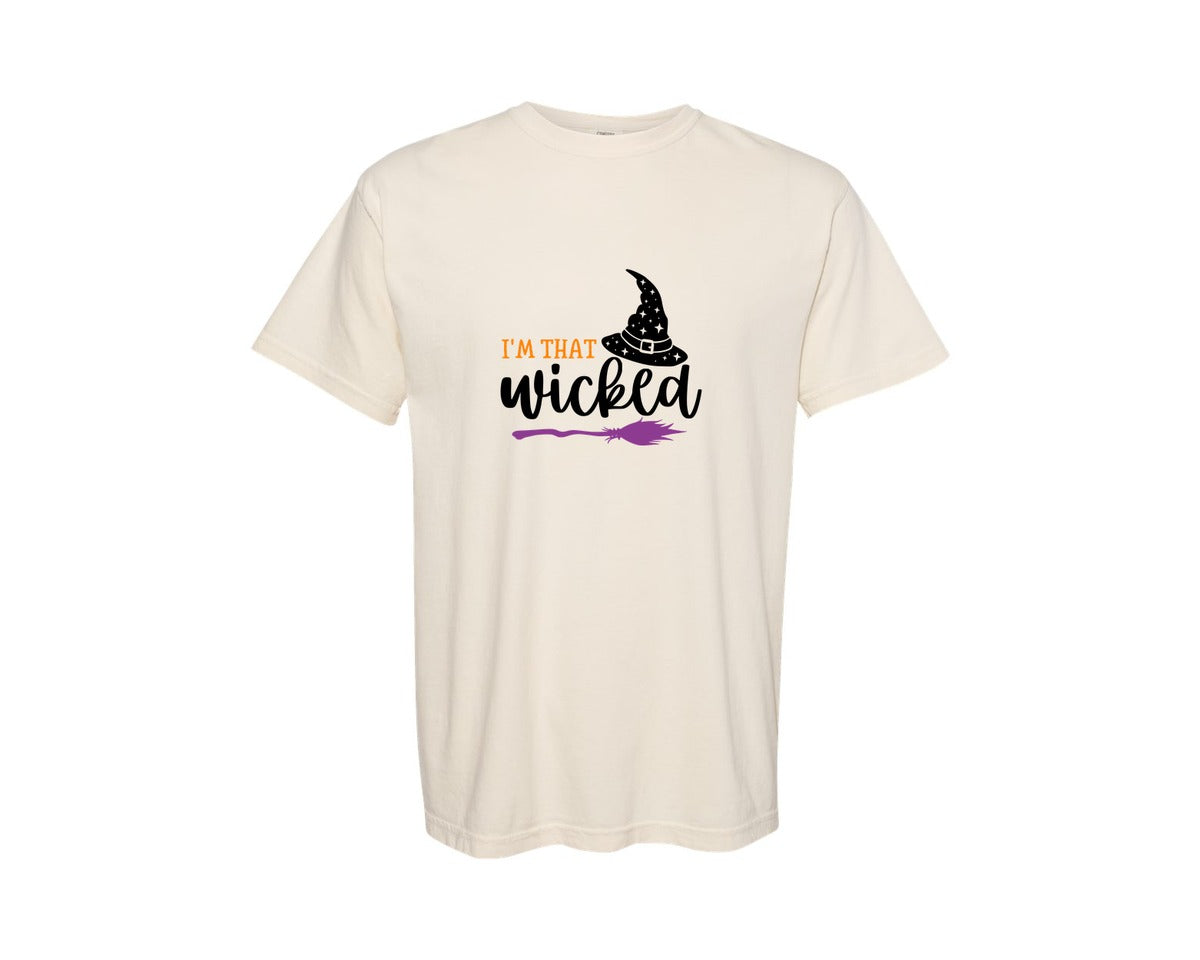 brand:Comfort Colors|color:Ivory|Im That Wicked Halloween Graphic T-Shirt
