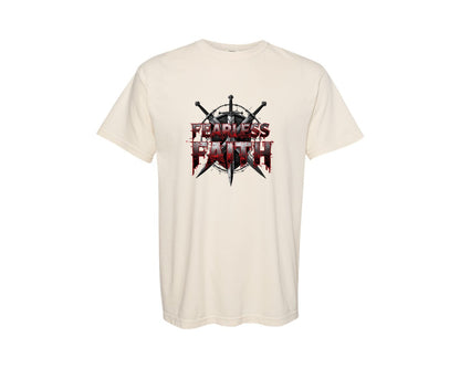 brand:Comfort Colors|color:Ivory|Fearless Faith Christian Graphic T-Shirt