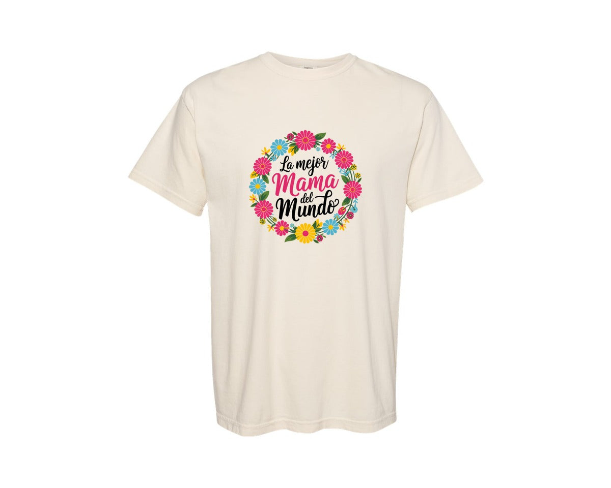 brand:Comfort Colors|color:Ivory|Spanish Mothers Day 6 Graphic T-Shirt