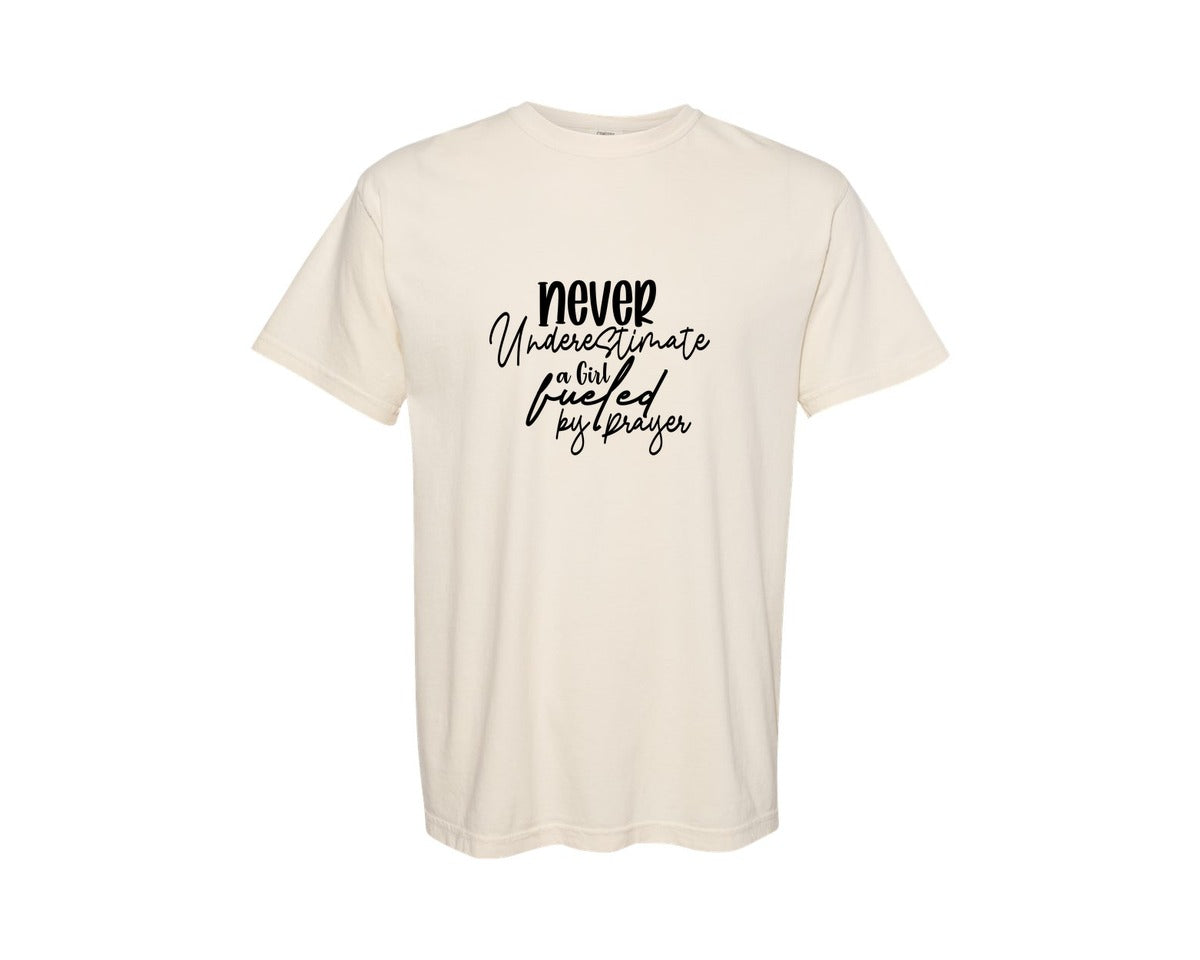 brand:Comfort Colors|color:Ivory|Christian Jesus Graphic T-Shirt