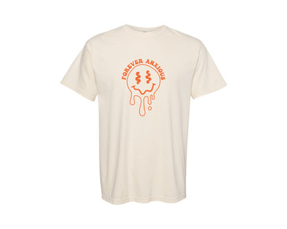 brand:Comfort Colors|color:Ivory|Forever Anxious Inspirational Quote Graphic T-Shirt