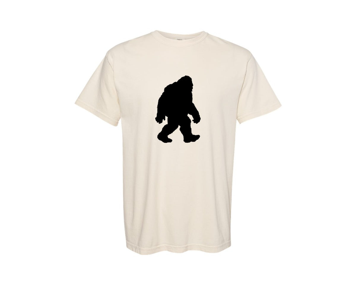 brand:Comfort Colors|color:Ivory|Bigfoot Sasquatch Figure Design Graphic T-Shirt
