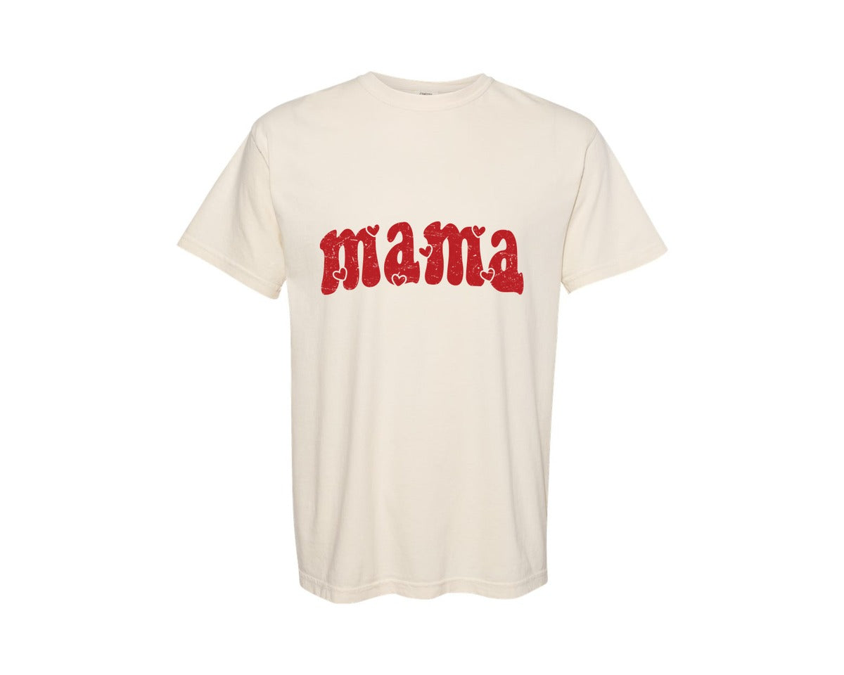 brand:Comfort Colors|color:Ivory|Mama Mama Valentine Graphic T-Shirt