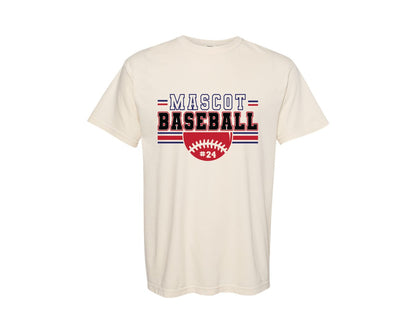 brand:Comfort Colors|color:Ivory|Baseball Shirt Baseball Team Graphic T-Shirt