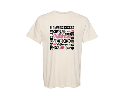 brand:Comfort Colors|color:Ivory|Happy Valentines Day 13 Graphic T-Shirt