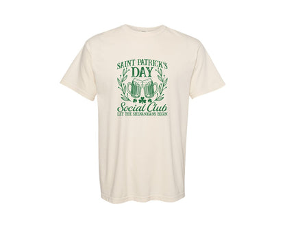 brand:Comfort Colors|color:Ivory|Shenanigans Funny St Patricks Day 3 Graphic T-Shirt