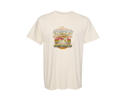 brand:Comfort Colors|color:Ivory|12 Zodiac Signs Living Tree Graphic T-Shirt