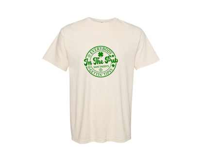 brand:Comfort Colors|color:Ivory|Everybody In The Pub Gettin Tipsy 42 Graphic T-Shirt