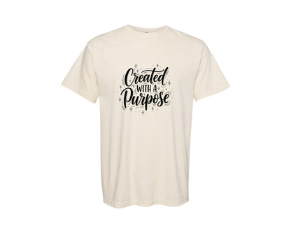 brand:Comfort Colors|color:Ivory|Created With A Purpose Design 16 Graphic T-Shirt