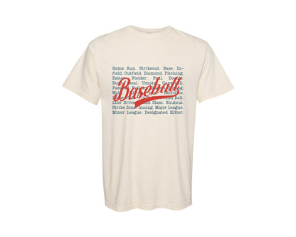 brand:Comfort Colors|color:Ivory|Retro Baseball Season Baseball 2 Graphic T-Shirt