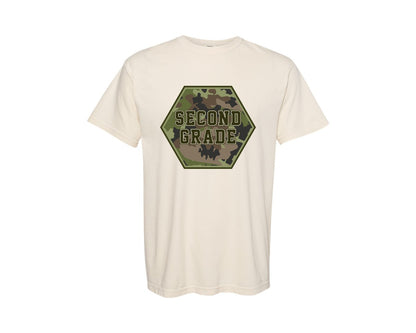 brand:Comfort Colors|color:Ivory|Retro Back To School Boys 2 Graphic T-Shirt