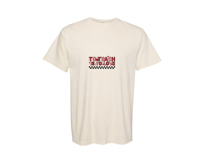 brand:Comfort Colors|color:Ivory|To Teach Is To Teacher Valentine Graphic T-Shirt