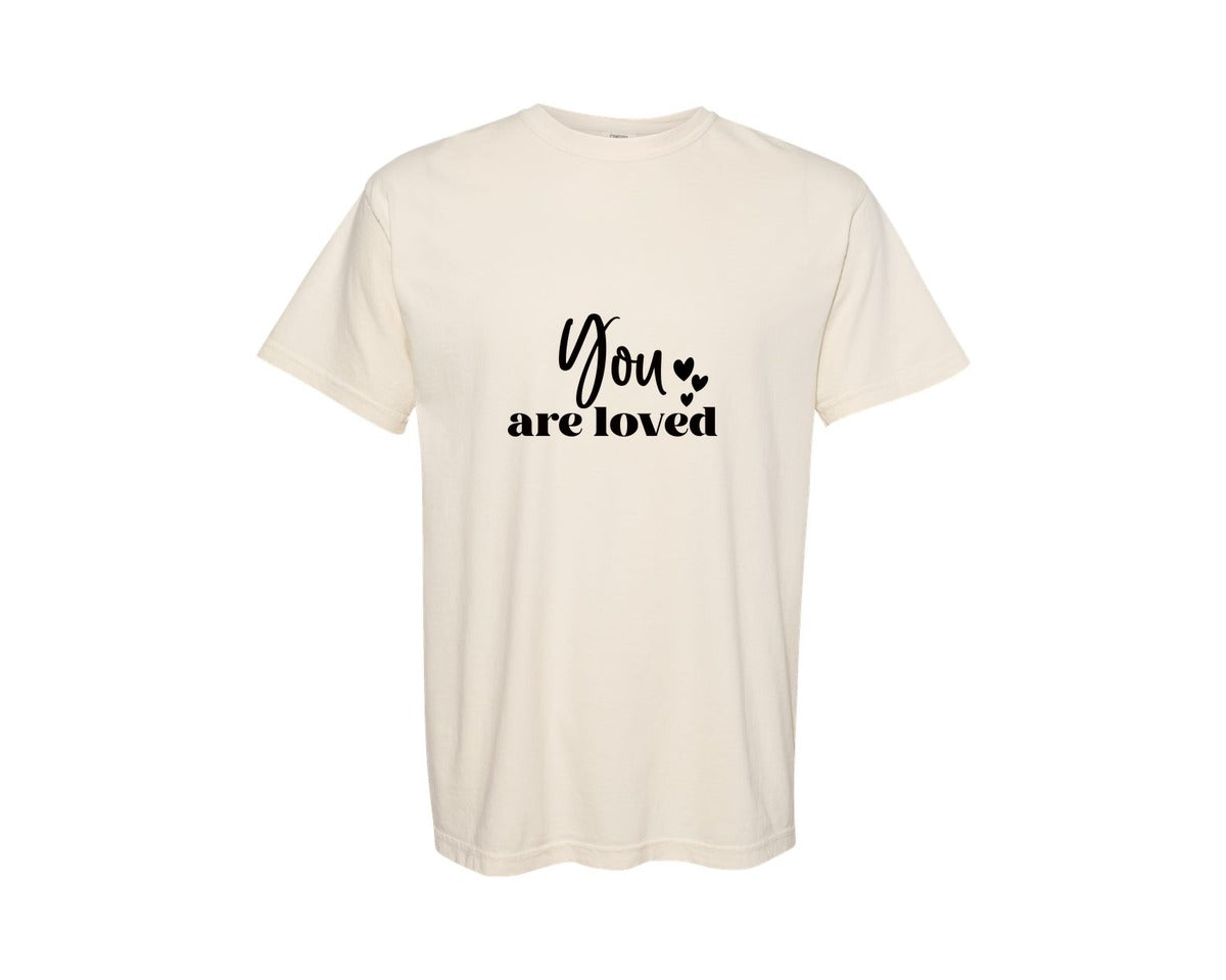 brand:Comfort Colors|color:Ivory|You Are Loved 20 Graphic T-Shirt