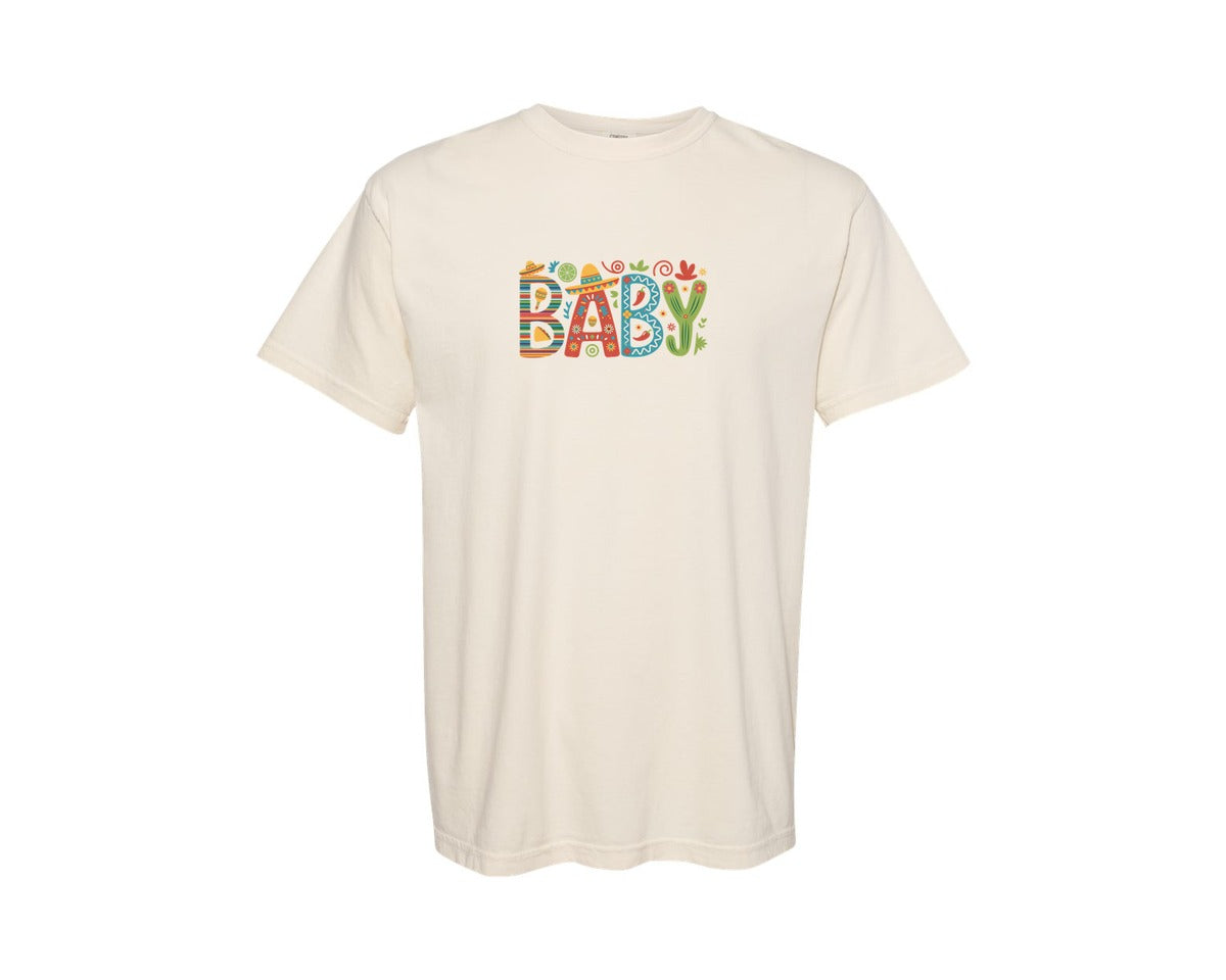 brand:Comfort Colors|color:Ivory|Baby Fiesta Cute Cinco De Mayo Graphic T-Shirt