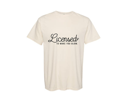 brand:Comfort Colors|color:Ivory|Licensed To Make You Glow Graphic T-Shirt