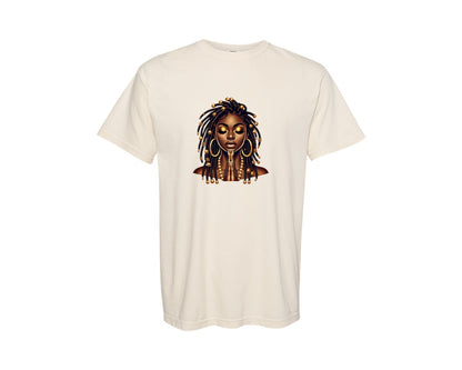brand:Comfort Colors|color:Ivory|Black Girl Of Faithblack Woman Graphic T-Shirt