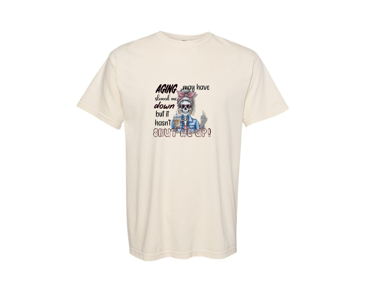 brand:Comfort Colors|color:Ivory|Coffee Attitude Graphic For Shirts Graphic T-Shirt
