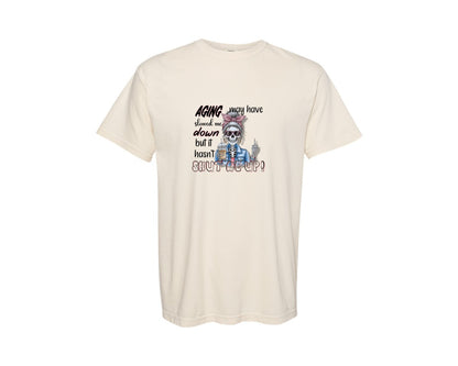brand:Comfort Colors|color:Ivory|Coffee Attitude Graphic For Shirts Graphic T-Shirt