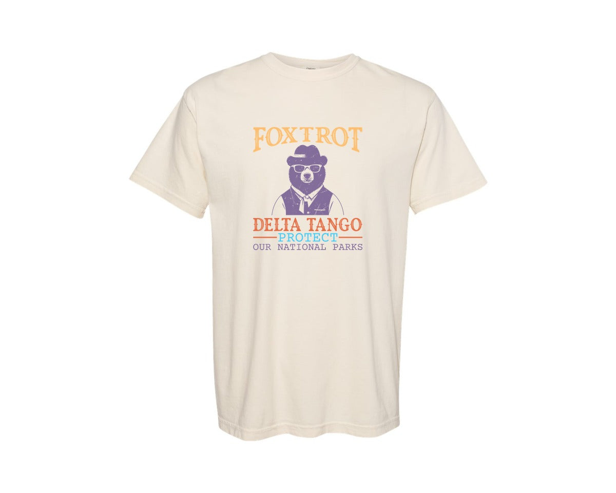 brand:Comfort Colors|color:Ivory|Foxtrot Delta Tango Resist Persist Graphic T-Shirt