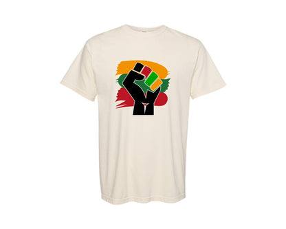 brand:Comfort Colors|color:Ivory|Inspiring Black Black History Hand Graphic T-Shirt