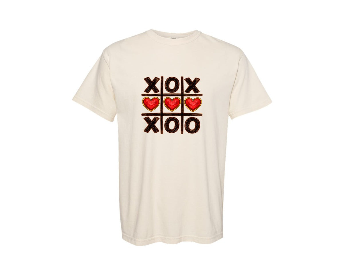 brand:Comfort Colors|color:Ivory|Valentines Day Love Game Design Graphic T-Shirt