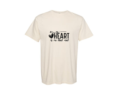 brand:Comfort Colors|color:Ivory|Wrestling Mom Mom Sleeve Graphic T-Shirt