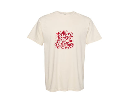 brand:Comfort Colors|color:Ivory|Books Are My Love Language Design 3 Graphic T-Shirt