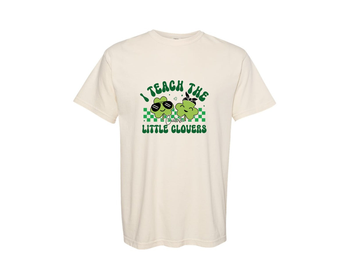 brand:Comfort Colors|color:Ivory|Teacher St Patricks Day 2 Graphic T-Shirt