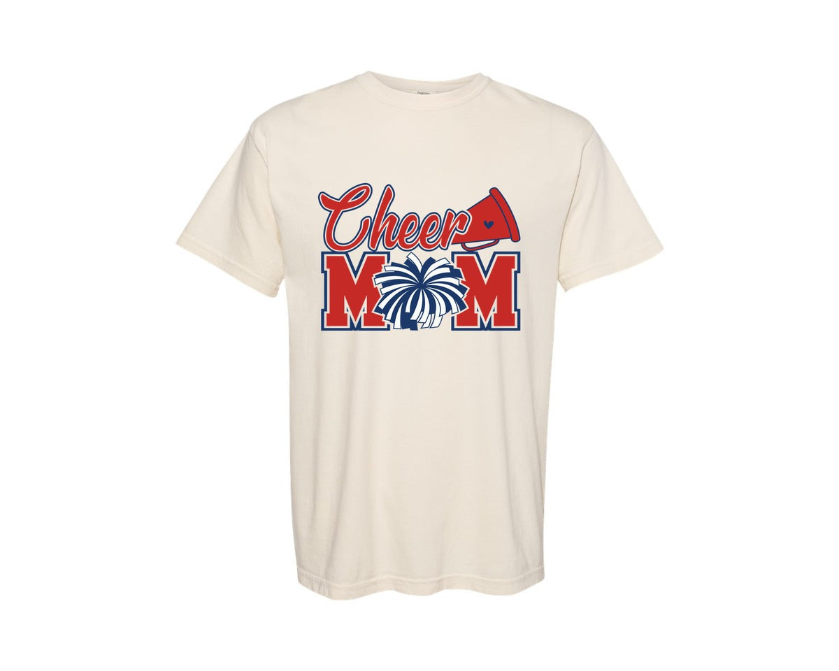 brand:Comfort Colors|color:Ivory|Cheer Mom Cheerleading Mama 2 Graphic T-Shirt