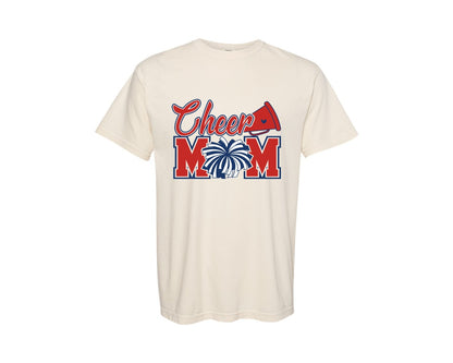brand:Comfort Colors|color:Ivory|Cheer Mom Cheerleading Mama 2 Graphic T-Shirt