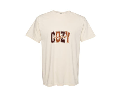 brand:Comfort Colors|color:Ivory|Cozy Season Thanksgiving Fall 2 Graphic T-Shirt