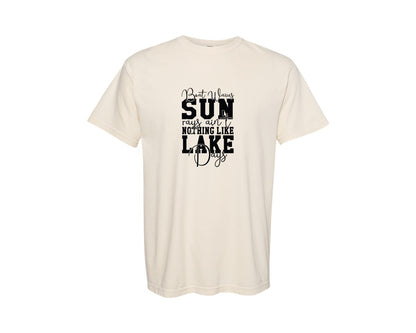 brand:Comfort Colors|color:Ivory|Boat Waves Sun Rays Aint Nothing Like 27 Graphic T-Shirt