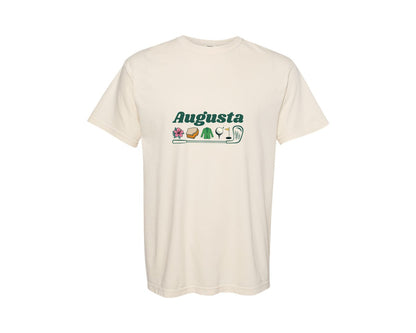 brand:Comfort Colors|color:Ivory|Augusta Georgia Azalea Golf Pimento Graphic T-Shirt