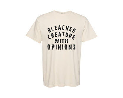 brand:Comfort Colors|color:Ivory|Bleacher Creature With Opinions 2 Graphic T-Shirt