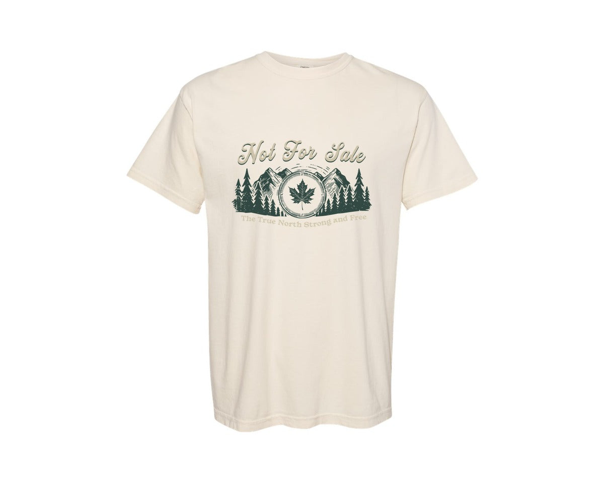 brand:Comfort Colors|color:Ivory|Canada Is Not For Sale T Shirt Design 11 Graphic T-Shirt