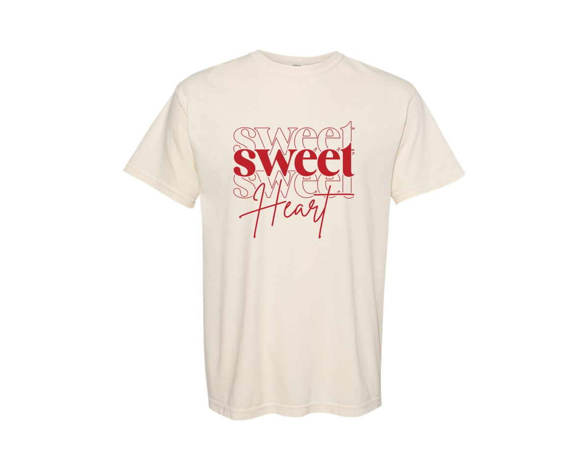 brand:Comfort Colors|color:Ivory|Sweet Heart Funny Valentine Graphic T-Shirt