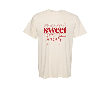 brand:Comfort Colors|color:Ivory|Sweet Heart Funny Valentine Graphic T-Shirt