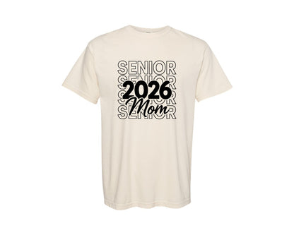 brand:Comfort Colors|color:Ivory|Senior Mom 2026 Mothers Day Graphic T-Shirt