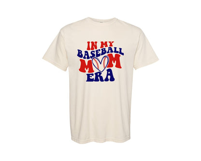 brand:Comfort Colors|color:Ivory|In My Baseball Mom Era 6 Graphic T-Shirt