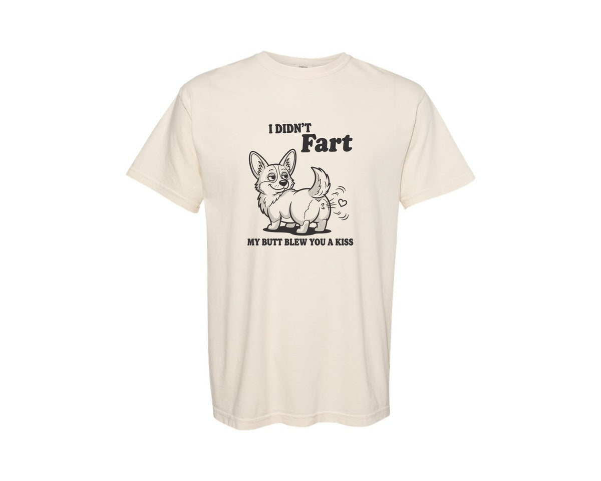 brand:Comfort Colors|color:Ivory|Funny Corgi Sarcastic Dog Retro Graphic T-Shirt