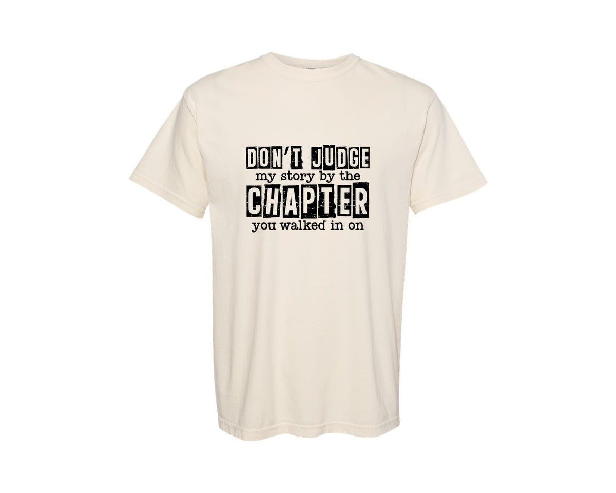 brand:Comfort Colors|color:Ivory|Dont Judge Christian Quote Graphic T-Shirt
