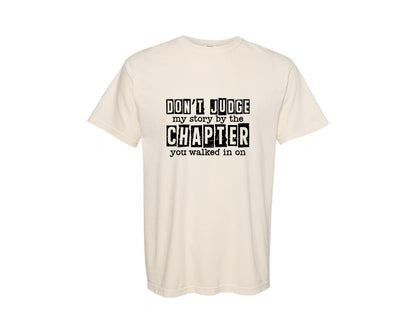 brand:Comfort Colors|color:Ivory|Dont Judge Christian Quote Graphic T-Shirt