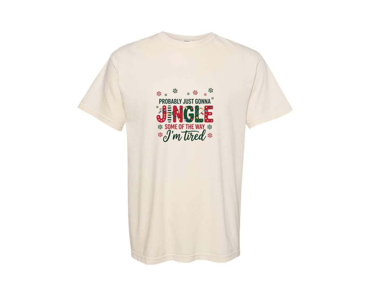 brand:Comfort Colors|color:Ivory|Funny Christmas Jingle 3 Graphic T-Shirt