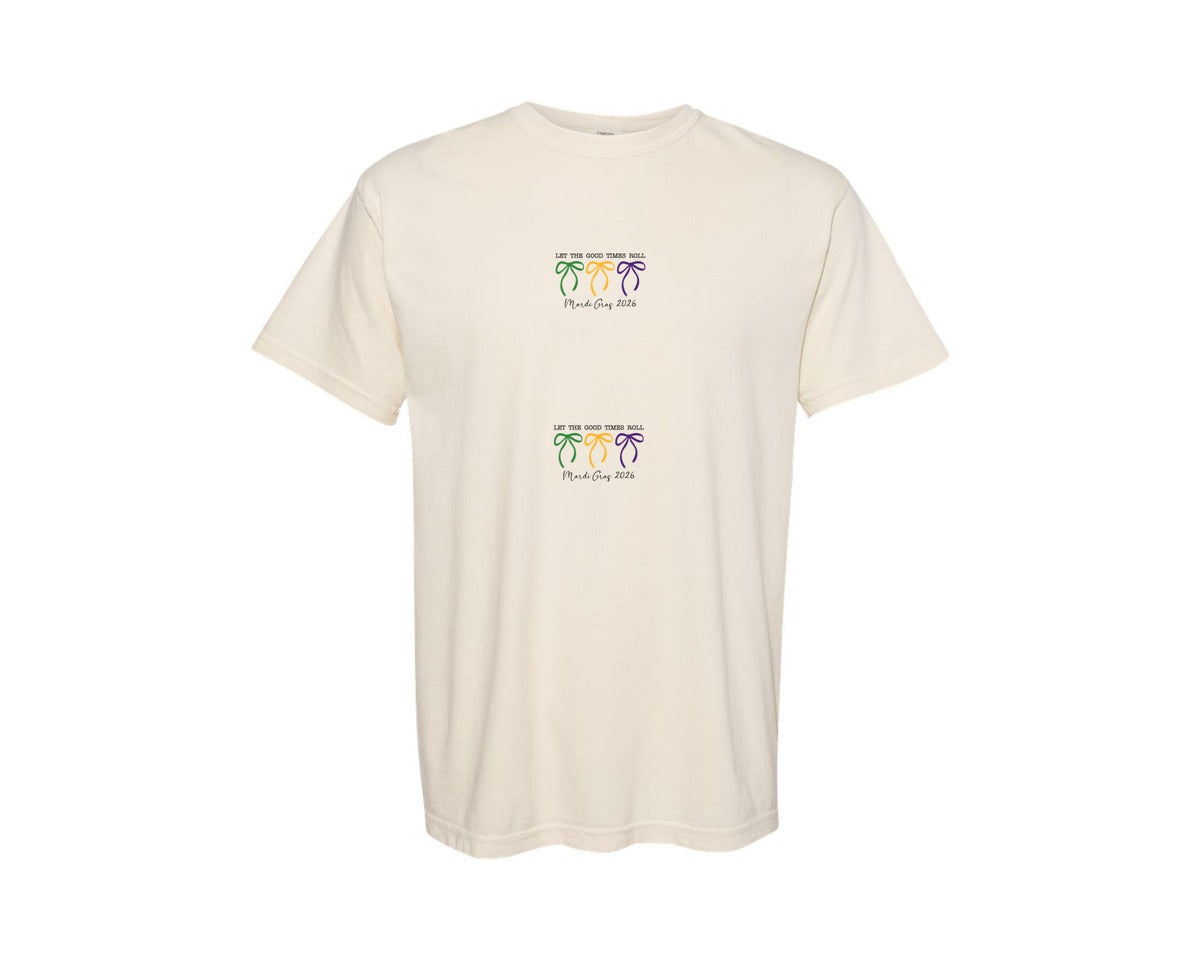 brand:Comfort Colors|color:Ivory|Western Mardi Gras Louisiana 2 Graphic T-Shirt